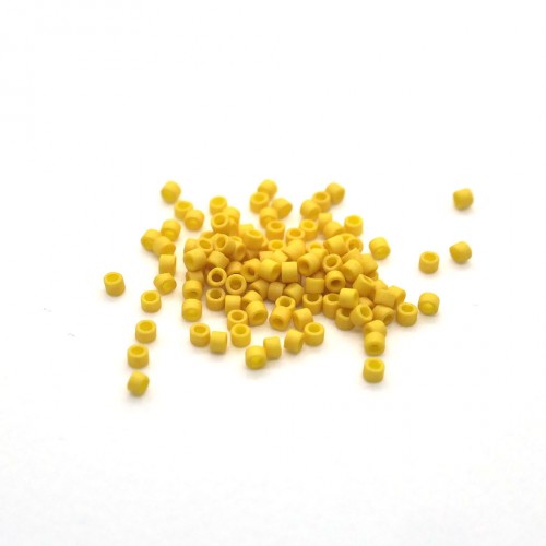 Miyuki Delica 11/0 jaune canari glacé  givré mat (2284)